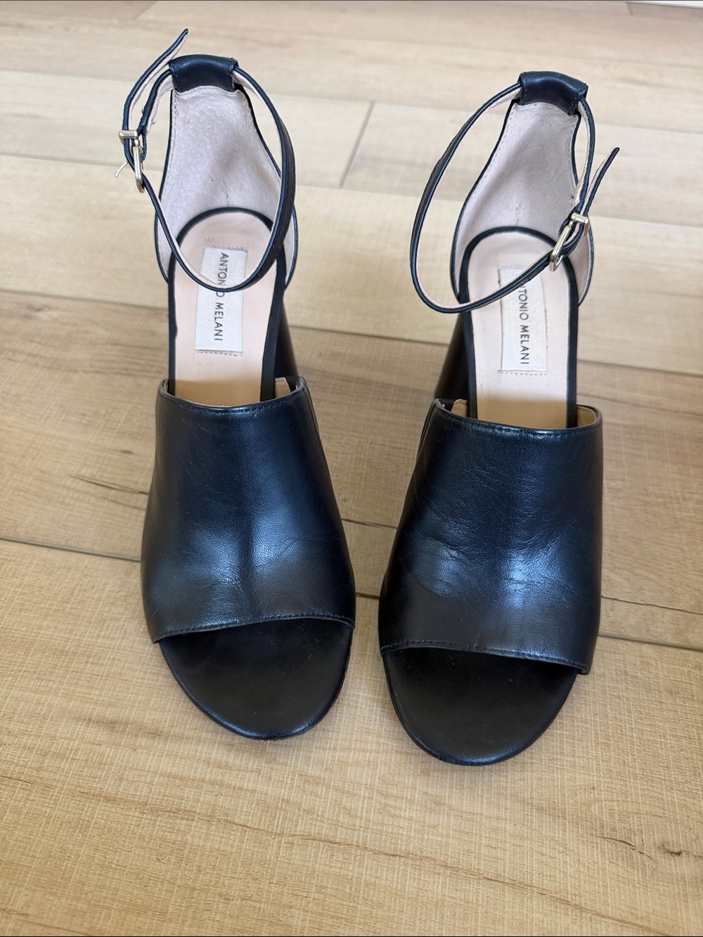 Antonio Melani black block heels. Size 7.5